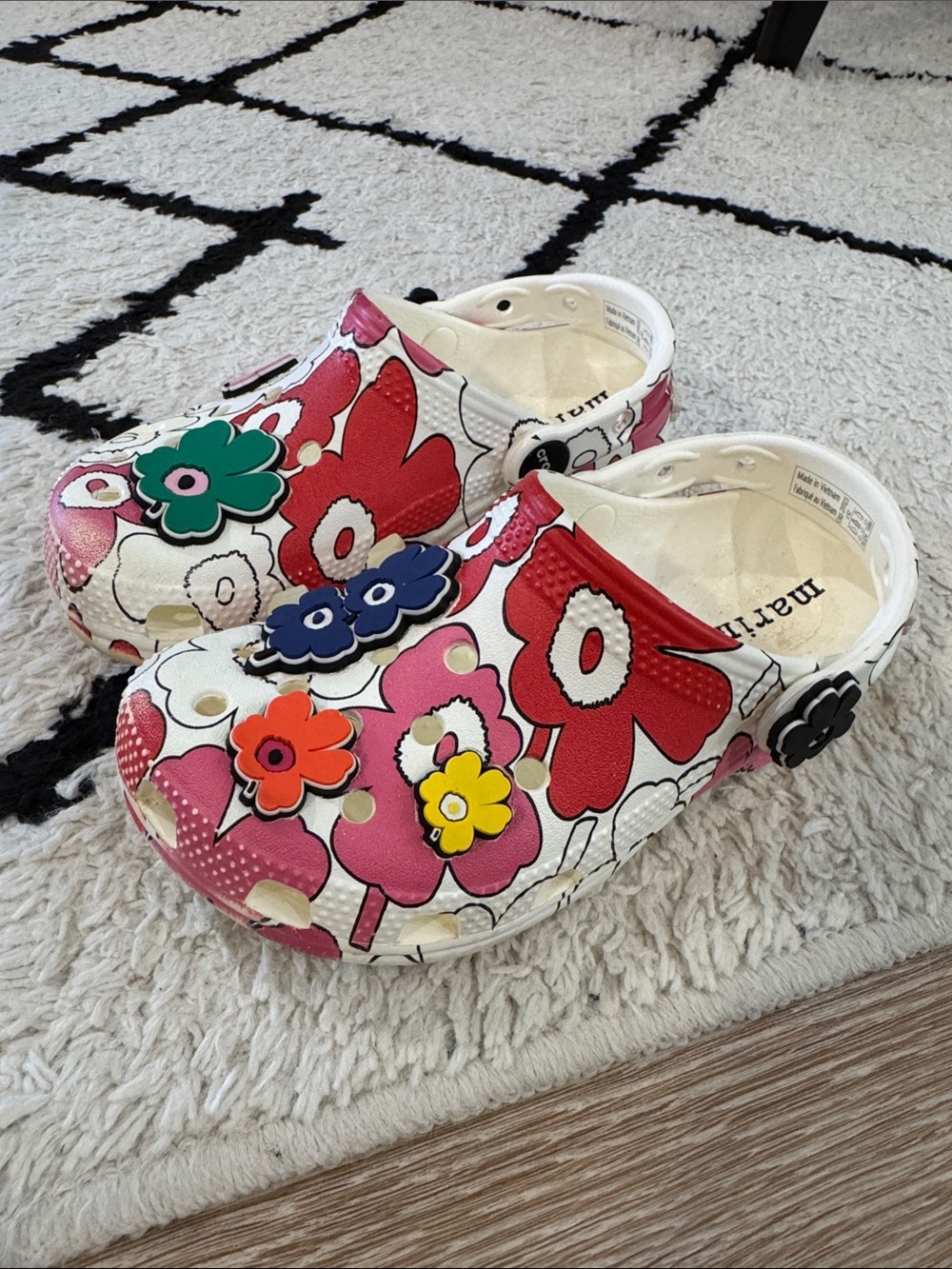 Kids Floral Marimeko Crocs